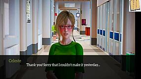 3D аниме хентай руса с малки цици в домашна еротична сцена