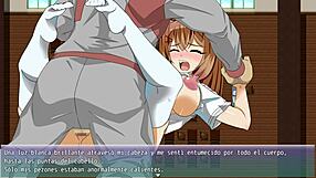 Asijská velká prsa v cowgirl jízdě ve hře H Final