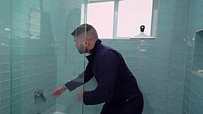 beefcake plumber max romano gets piped down in raw bareback action