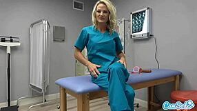Nurse420 Blonde Milf Masturbates with Toys at Hospital During Lunch