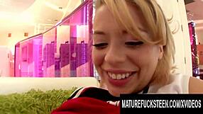cute blonde cheerleader aurora monroe learns pleasure from older guy