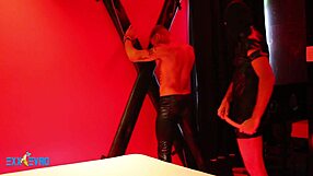 Twink slave submits to spanking and deepthroat in bdsm