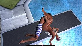 Taken at the Public Swimming Pool Jumping Board 3 in Cartoon Sex