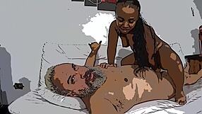 Holy crap, Anazinha do Mal takes intense anal in cartoon style!