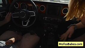 Sahara Skye Delivers Intense Wet Blowjob to Charles Dera Near Beach