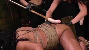 becca diamond dominates me with her strapon in this 3some bondage.