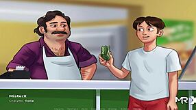 Summertimesaga MILF Babe Shows Tits in Hentai Scene