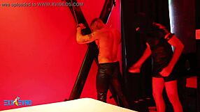 Twink slave submits to spanking and deepthroat in bdsm