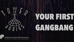 Your first gangbang erotic audio with dirty talk
