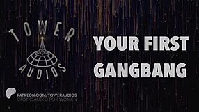 Your first gangbang erotic audio with dirty talk