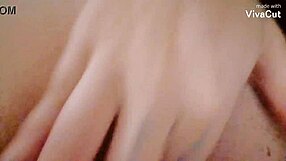 Flat Earth Slut Fingers Her Perfect Pussy in Softcore Masturbation Session.