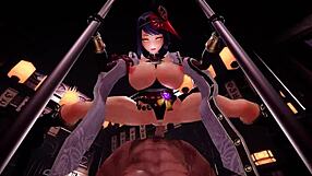 Сборник Bengugu: Большие сиськи и сквирт в аниме-экшене