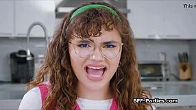 Book Club Foursome With Nerdy Girlfriends