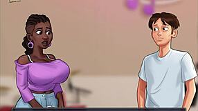 Summertime Saga 76 Featuring Brunette in Erotic Anime Scene