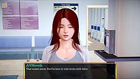 i'm watching my new family with big and small tits in this cartoon game.