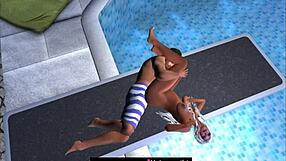 Taken at the Public Swimming Pool Jumping Board 3 in Cartoon Sex