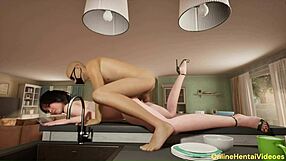 this cute anime girl is getting fucked hard!