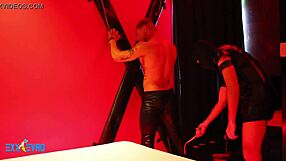 Twink slave submits to spanking and deepthroat in bdsm