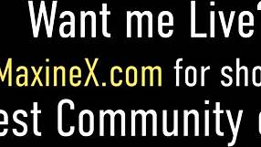 WET ASIAN MILF MAXINE X SQUIRTS WHILE DILDO FUCKS HER CUNT