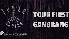 Your first gangbang erotic audio with dirty talk