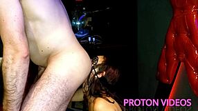 Skinny Brunette Intensely Licks Ass In Proton Videos