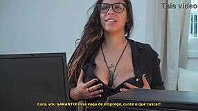 She moans in doggystyle with big ass and natural tits