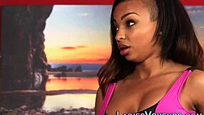 Ebony cfnm mistress mock