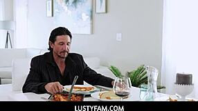 Is pervert stepdad punishing his stepdaughter with raw creampie?