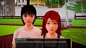 i'm watching my new family with big and small tits in this cartoon game.