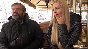 florane, blonde french babe, gets offered to stranger for wild anal, oops!