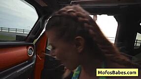 Sahara Skye Delivers Intense Wet Blowjob to Charles Dera Near Beach