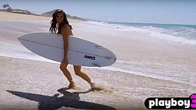 Hot Milf Gia Ramey-Gay Exposes Big Tits And Booty In Striptease