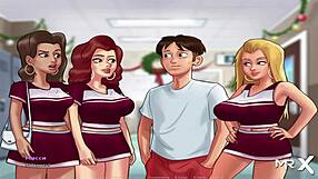 Summertimesaga MILF Babe Shows Tits in Hentai Scene