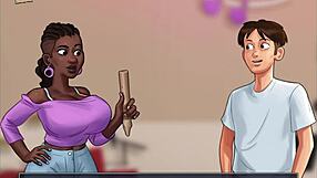 Summertime Saga 76 Featuring Brunette in Erotic Anime Scene