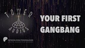 Your first gangbang erotic audio with dirty talk