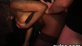 Wow, teen initiation in anal trio with milf and old man!