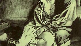 Vintage erotic drawings evoke deep emotions in anime hentai style