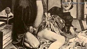 Vintage erotic drawings evoke deep emotions in anime hentai style