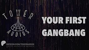 Your first gangbang erotic audio with dirty talk