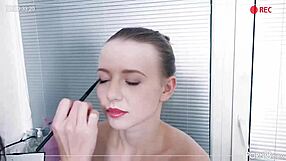 blonde teen gives blowjob in hardcore casting interview