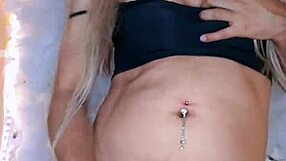 Beautiful transvestite touching the dick in detailed crossdressing scene