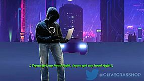 Riley Reid in Wild Hentai Cartoon Animation with Intense Blowjob Scenes