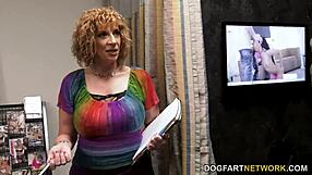 Busty Cougar Sara Jay Works a BBC to Explosion at the Gloryhole. Her Big Tits Seal the Deal.