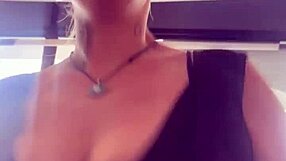 Blonde's Tits Bounce Out At Gym