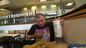 Watch the horny fat bbw couple give blowjob and fucking leading to cumshot creampie