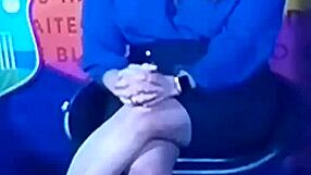 Spicy Hot Indian TV Anchor Gets Bent Over on Cricket Show!