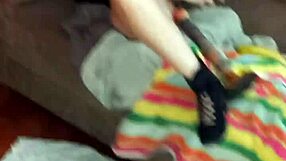 Velvet Rain 23 masterbates hard, taking huge toys to quench her wild squirting cravings