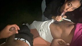 yolanda yamz sucks two dicks at local park