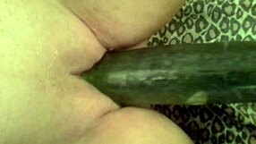 Extreme Mature Housewife Uses Huge Zucchini for Real Orgasm in BDSM
