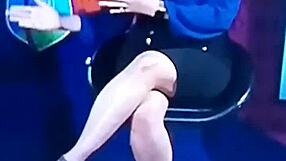 Spicy Hot Indian TV Anchor Gets Bent Over on Cricket Show!